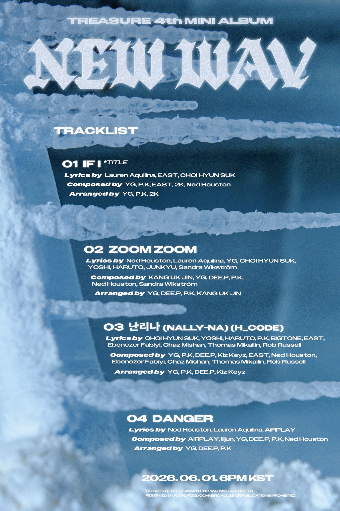 TREASURE NEW WAV official tracklist